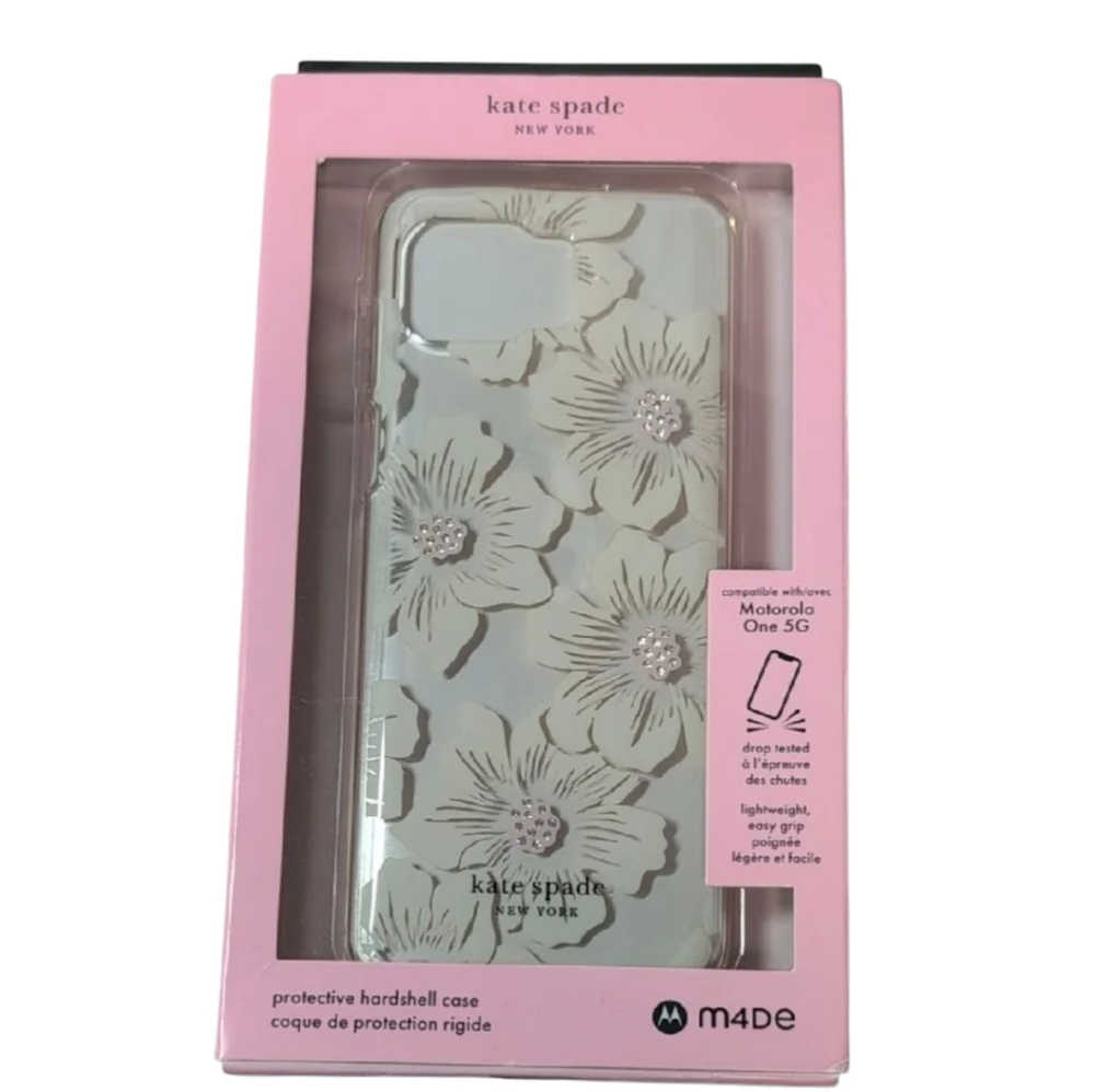 kate spade Hollyhock Clear Phone Case  Motorola One 5G